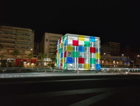 Los artísticos cubos de Rubik de Málaga.