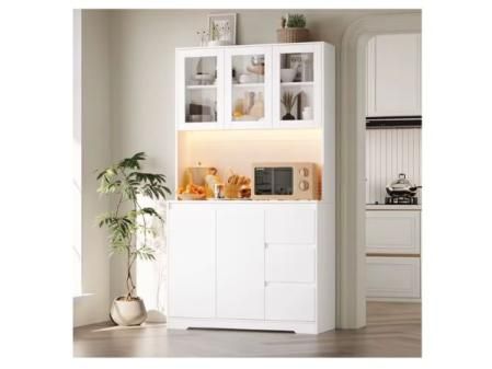 Alacena de cocina con iluminación LED