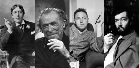 Oscar Wilde, Charles Bukowski, Tennessee Williams y Julio Cortázar