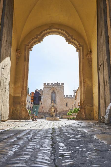 La plaza de Sant Bernat del Monestir de Santes Creus