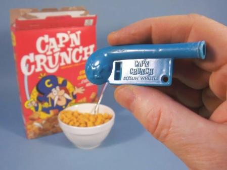 Silbato de Cap'n Crunch.