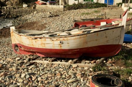 Cala s’Alguer en invierno.