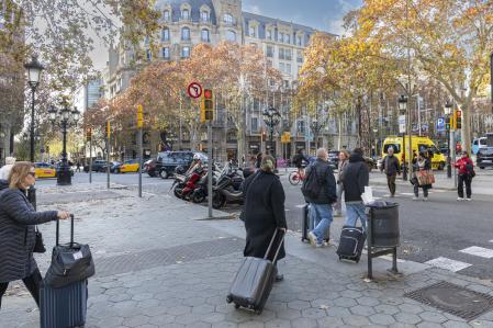 El paseo de Gràcia es todo un referente del turismo de lujo en la ciudad