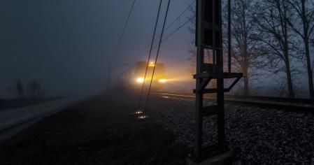 El tren de la niebla en Malla.