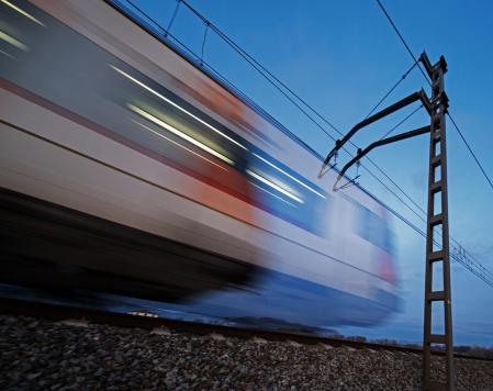 El tren en movimiento, en Malla.