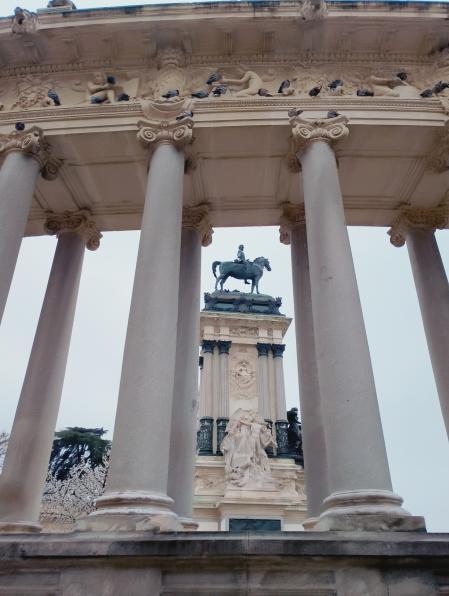 Día de lluvia en El Retiro.