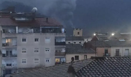 La columna se ha visto desde todos los puntos de la localidad