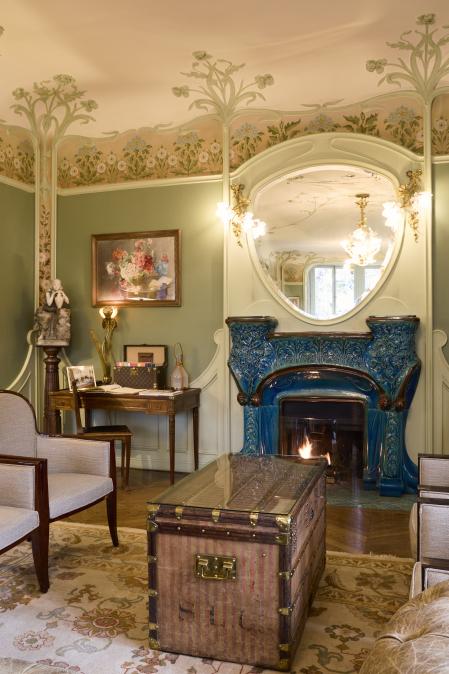 Parte del salón de la casa familiar de Louis Vuitton en Asnières