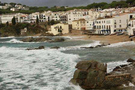 Mala mar en Calella de Palafrugell.