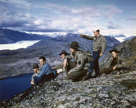 Militares estadounidenses en Groenlandia durante la Segunda Guerra Mundial
