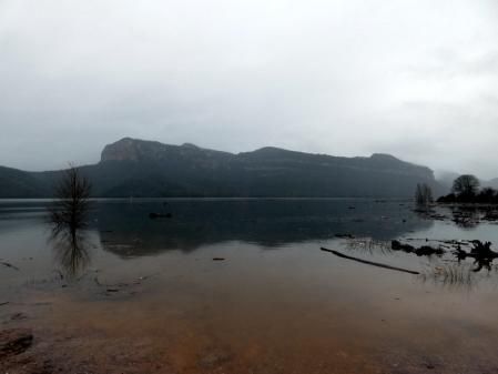 El pantano de Sau se ha llenado con las últimas lluvias.