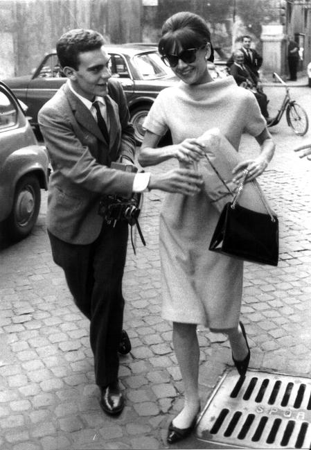 El fotógrafo con Audrey Hepburn en Roma, en 1959