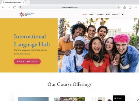 Ofrece clases de inglés, francés y español