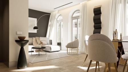 El interior de las viviendas combina materiales nobles y soluciones contemporáneas, con una distribución pensada para potenciar la entrada de luz natural