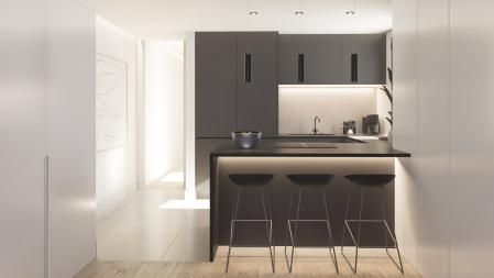 Las cocinas de GP20 integran diseño, funcionalidad y materiales de alta calidad, pensadas para el uso cotidiano