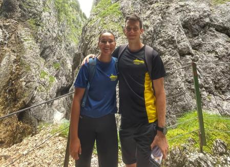 Carla y su novio, de excursión a Höllentalklamm. 