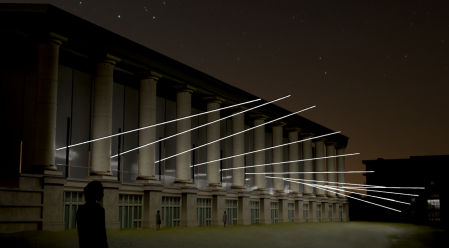 'Fremor', de Marc Vilanova, en la fachada del TNC&nbsp;