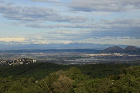 Paisaje de invierno visto desde Begur.
