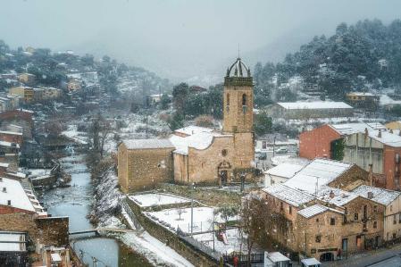 Nevada en el Moianès.