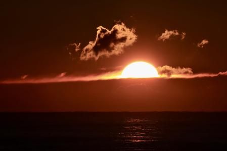 Amanecer en la costa de Palamós.
