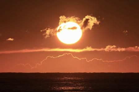 Amanecer en la costa de Palamós.