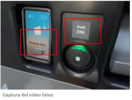 Captura del vídeo falso