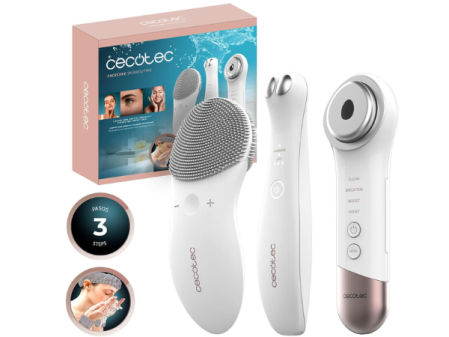 Set de cuidado facial Cecotec con limpiador facial y masajeadores eléctricos