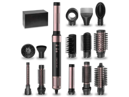 Moldeador de pelo Cecotec con múltiples cabezales para secar, alisar y dar volumen