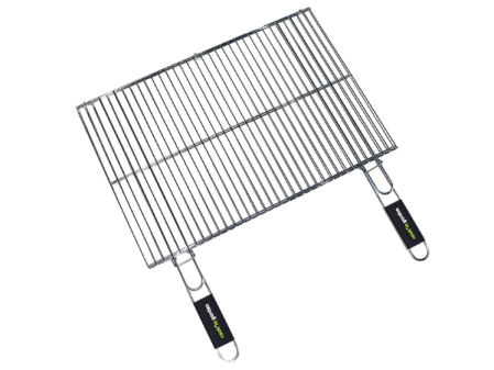 Parrilla para calçots con doble mango y estructura metálica abierta