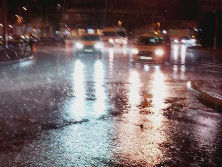 La borrasca 'Kristin' en Madrid.