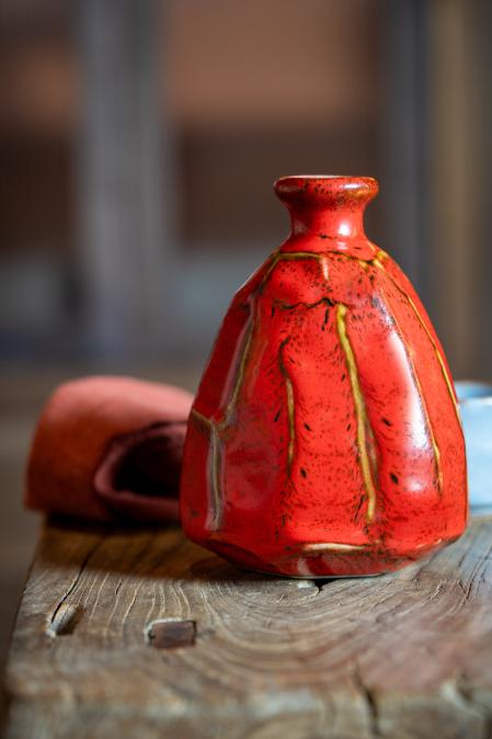 Botella de cerámica para sake