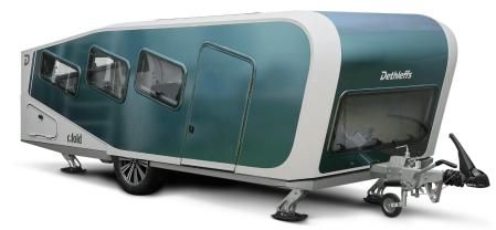 Esta inteligente caravana extensible casi dobla su tamaño con solo pulsar un botón.