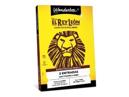 WONDERBOX Connect - Caja Regalo - El Rey León, el Musical - 2 entradas para 1 función a Elegir - Teatro Lope de Vega, Madrid - Válido Durante 27 Meses