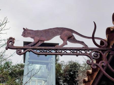 Gato y ratón en el recinto de la Font del Gat.