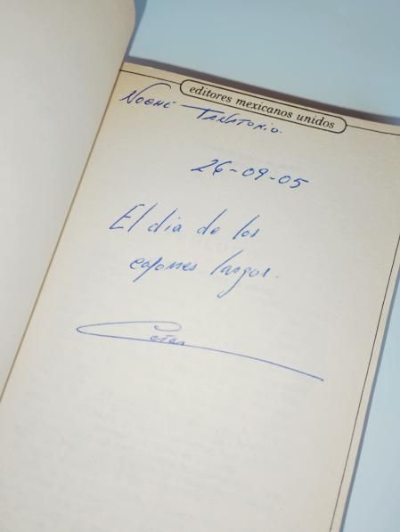 “El día de los cojones largos. César. Noche Tanatorio”. En un ejemplar del Lobo estepario, de Hermann Hesse.