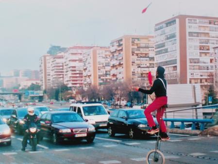 El malabarista de la M-30.