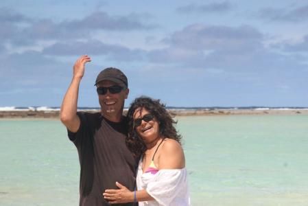 Hans con Imma, su pareja, durante su travesía.&nbsp;