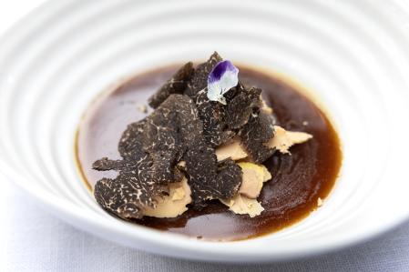 Restaurante Tram Tram , Royal de ñámaras con trufa y foie