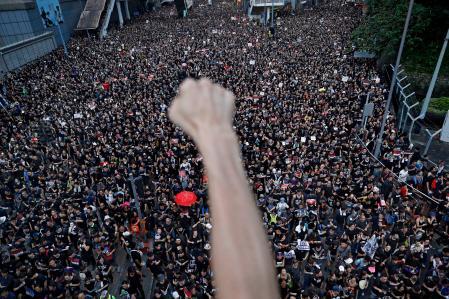 Protestas masivas en las calles de Hong Kong en el 2019&nbsp;