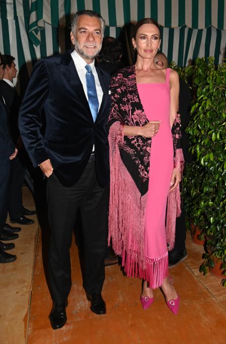 Nieves Alvarez con Bill Saad. La pareja se casará el 11 de julio en París