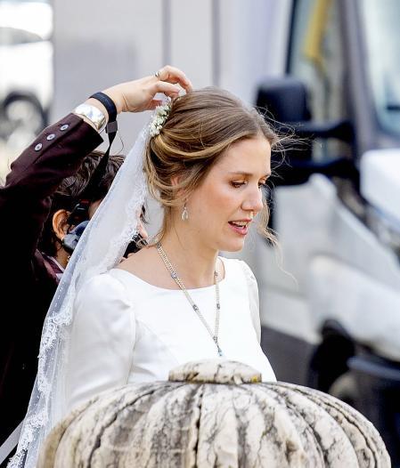 La princesa Leopoldina de Liechtenstein el día de su boda.&nbsp;