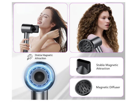 Secador AOWOKA con difusor y boquilla magnética intercambiable