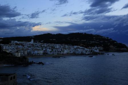 El ojo de la tormenta mar adentro.