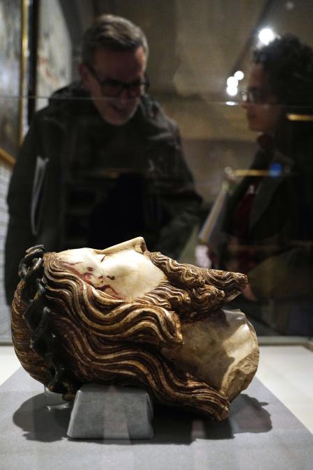 Cabeza de Cristo atribuida a Jaume Cascalls 