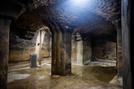 El mayor de los depósitos de Gaudí, con capacidad para 1.300 metros cúbicos