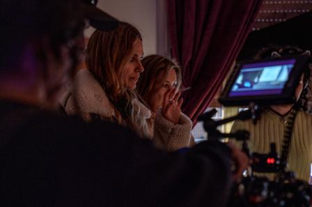 La directora, durante un momento de la realización.