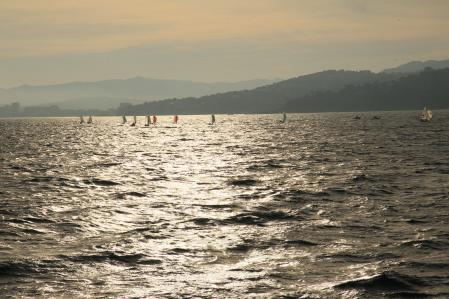 Tarde de vela en aguas de Palamós.