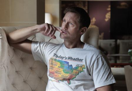 El actor posa en un céntrico hotel de Barcelona