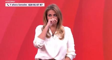 Pepa Romero visiblemente afectada durante el programa 