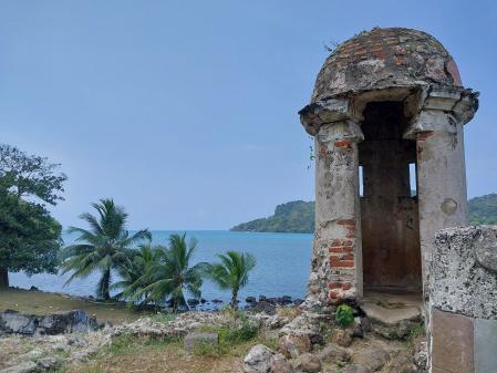 Una garita de la batería de Santiago
